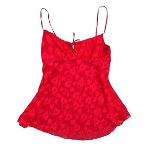 Sweetheart Red Babydoll Camisole Top
